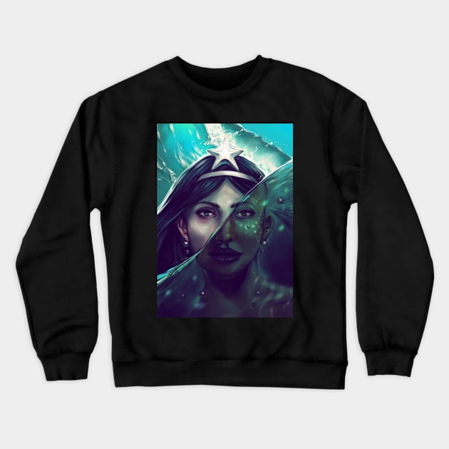 Sirens of two worlds Crewneck Sweatshirt by dracoimagem